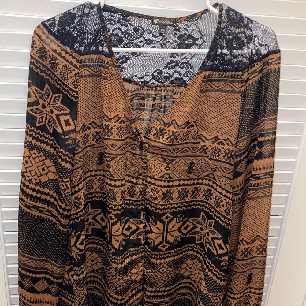 Brown blouse